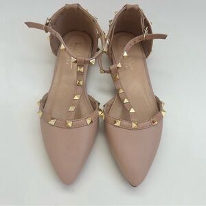 Nicole Miller Ashley studded flats